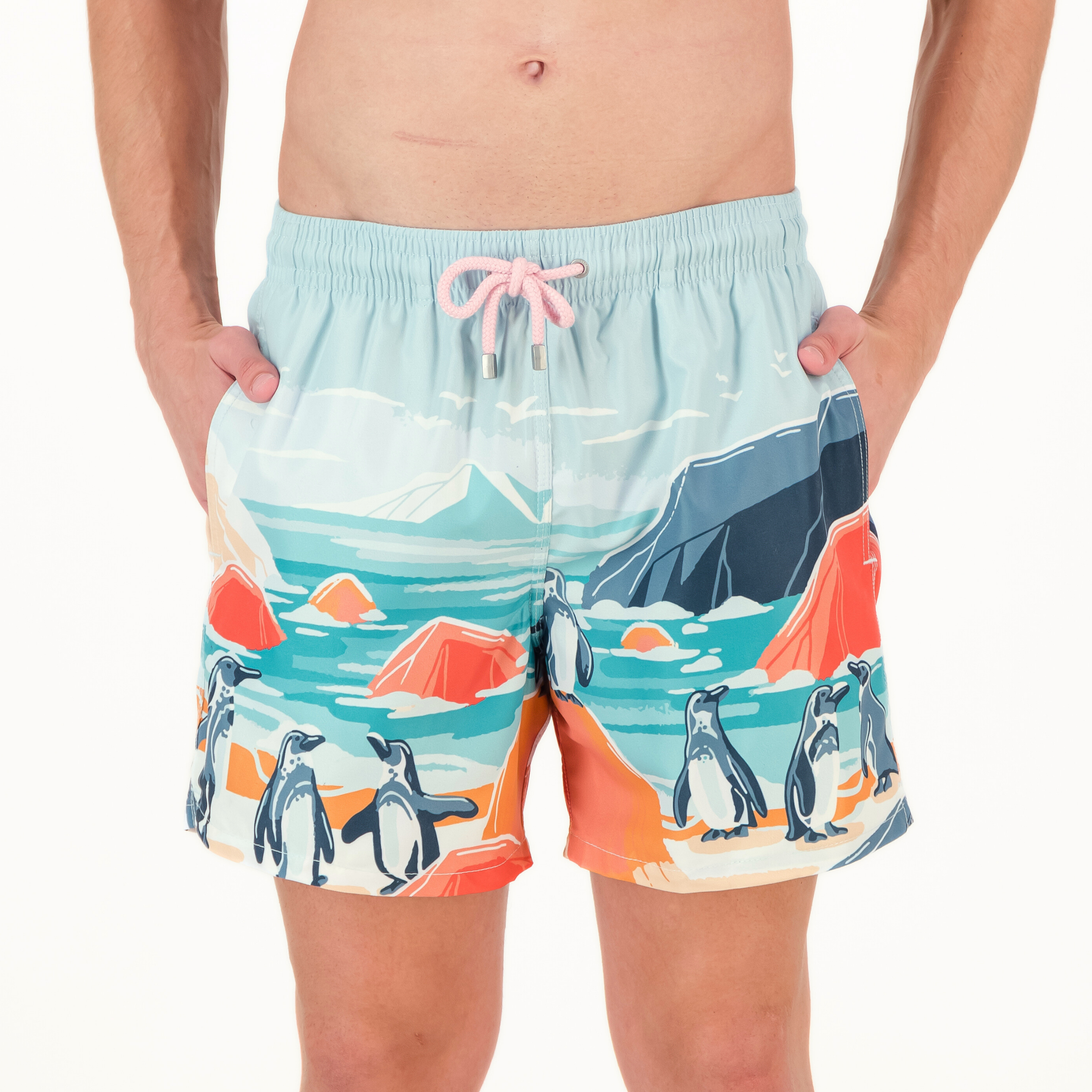 MID-LENGTH SWIM SHORTS | BOULDERS BEACH / BLUE