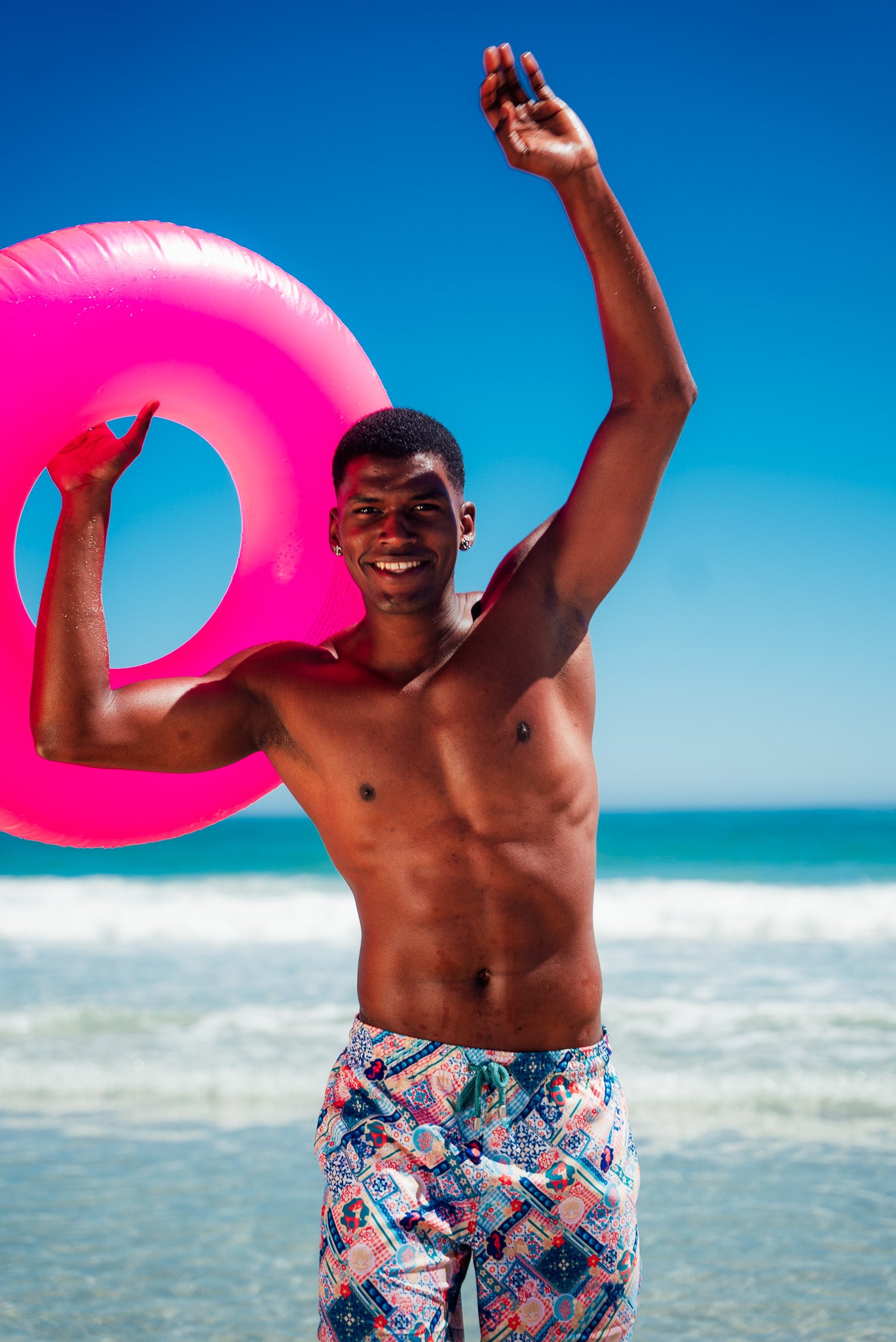 MID-LENGTH SWIM SHORTS | MERMAID MOSAIC / MULTI