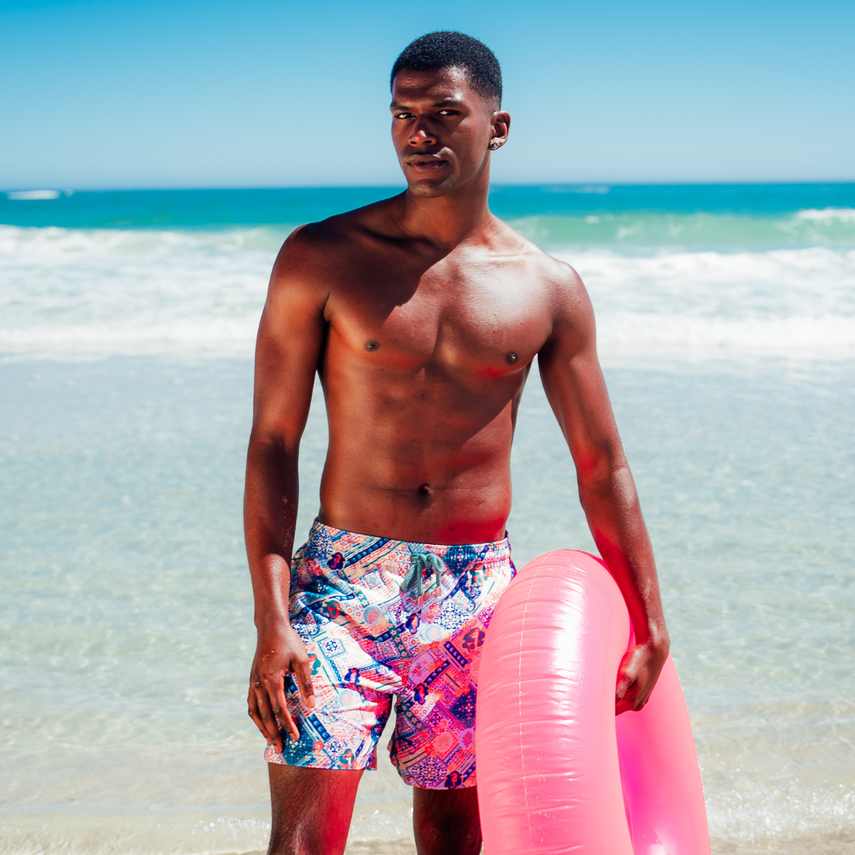 MID-LENGTH SWIM SHORTS | MERMAID MOSAIC / MULTI